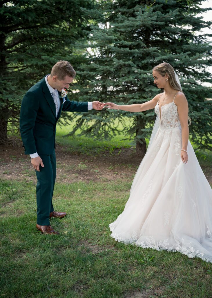 Black Hills Weddings First Look Wedding Photography Pixel Studios Photography Destination Weddings Generations Wedding and Events