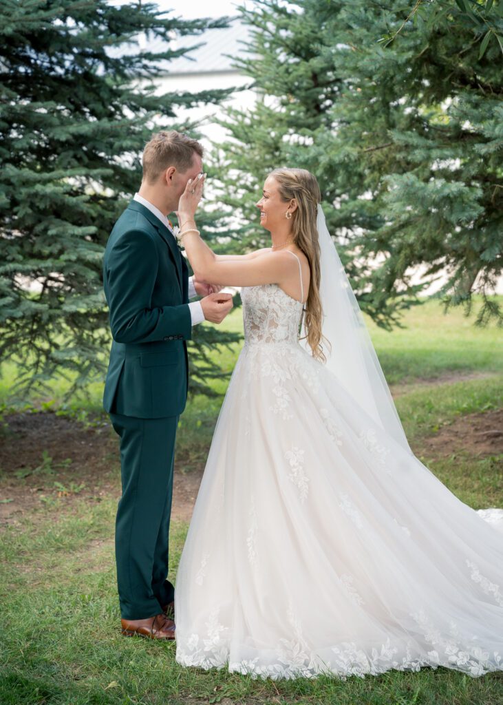 First Look Wedding Photos Pixel Studios Photography Tears of Joy Outdoor wedding Destination Weddings Black Hills Wedding Photography Generations weddings and events