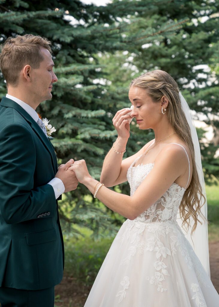 First Look Wedding Portraits with Vows and Tears. Pixel Studios Photography Generations Weddings and Events